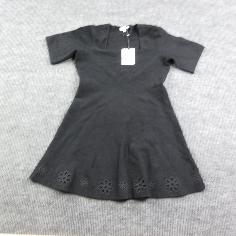 41Hawthorn Dress Womens XL Black Fit & Flare Knee Length Square Neck Cut Out NWT